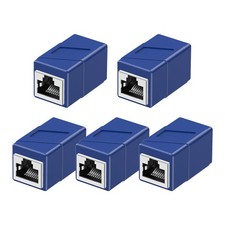 5 Pack RJ45 Coupler Female to Female Ethernet Adapter for Cat8 Cat7 Cat6