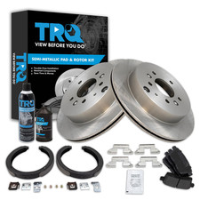 Trq Rear Brake Pad Rotor Kit Brake Chemical Kit Brake Pads Brake Rotor Parking