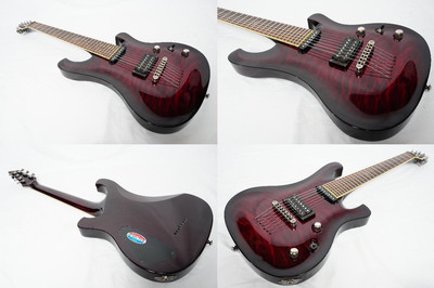 Electric Guitar Schecter Diamond Series 007 Elite 7 String Black