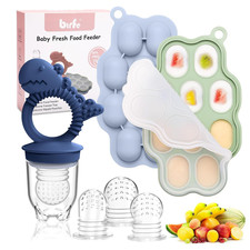 Baby Breastmilk Popsicle Molds and Fruit Feeder Pacifier, 6-Piece