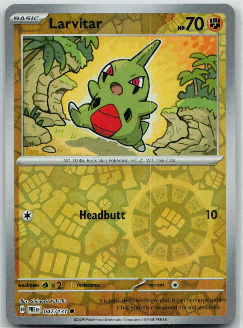 Larvitar 047/131 NM FREE SHIPPING