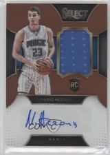 2015-16 Panini Select Rookie Materials Copper Prizm 16/49 Mario Hezonja Auto 0q0
