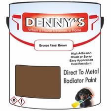 Dennys High Temp Radiators Paint - Bronze Panel Brown