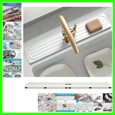 Faucet Mat for Kitchen Sink with Raised Feet, Stone Sink Mat Quick Dry around...