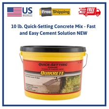 10 lb. Quick-Setting Concrete Mix - Fast and Easy Cement Solution NEW