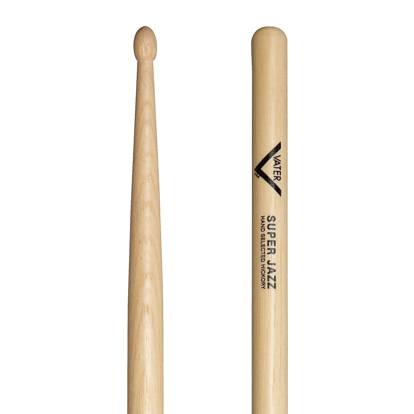 Baguettes Super Jazz VHSJW en hickory pour éviter la casse de pointe
