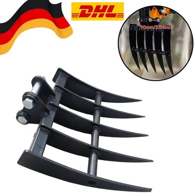 MMS Roderechen, Wurzelrechen, Baggerharke, Minibagger breiter Baggerrechen 0,8T-1,5T