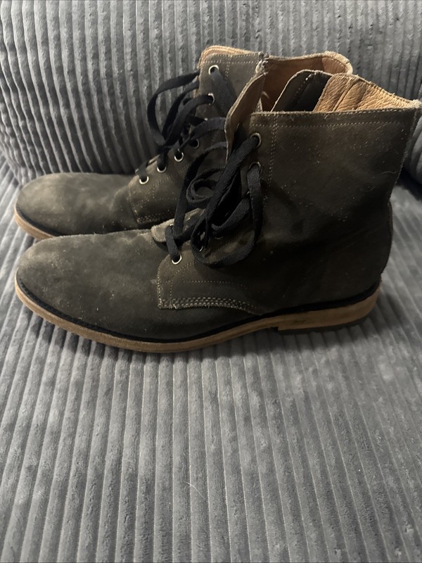 FRYE Dark Brown Boot Men's 9.5   zip up Bowery