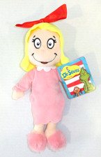 New Aurora Dr Seuss 10" Cindy Lou Who Plush Doll Grinch Christmas Whoville P61