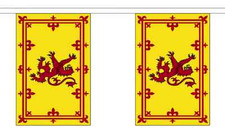 Scotland Lion Flag Bunting - 3m 6m 9m Metre Length 10 20 30 Flags - Scottish