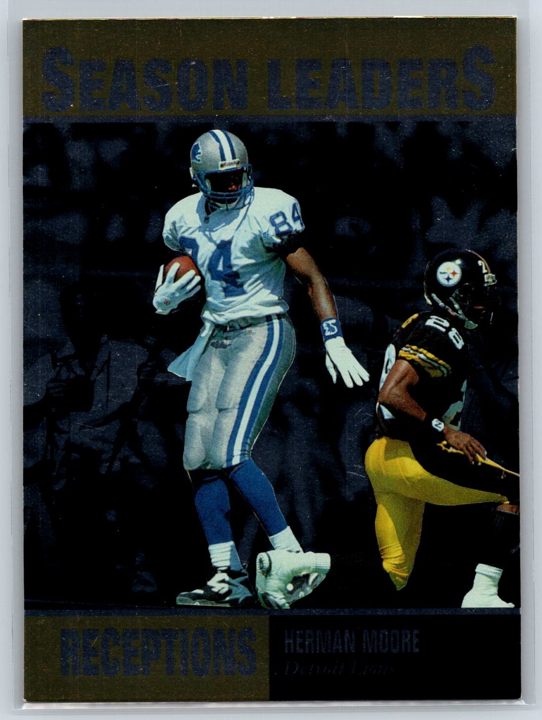 1996 Upper Deck Silver Collection Herman Moore Season Leaders Detroit Lions #217