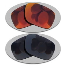 US Fire Red&Black Lens Replacement For-Oakley For-Oakley Holbrook Mix Polarized