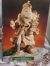 Rare Large Santa Centerpiece Pre-owned With Box Christmas, St Nicholas