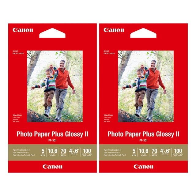 Canon Pp-301 Photo Paper Plus Glossy II 4 X 6" 100 Sheets