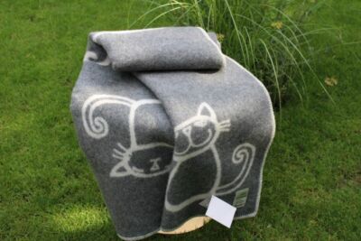  Natürliche Wolldecke 100% Neuseeland Schafwolle Plaid Sofaüberwurf Bio-Wolle