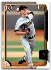 2015 BOWMAN DRAFT PICKS & PROSPECTS BRANDON WADDELL PITTSBURGH PIRATES #77