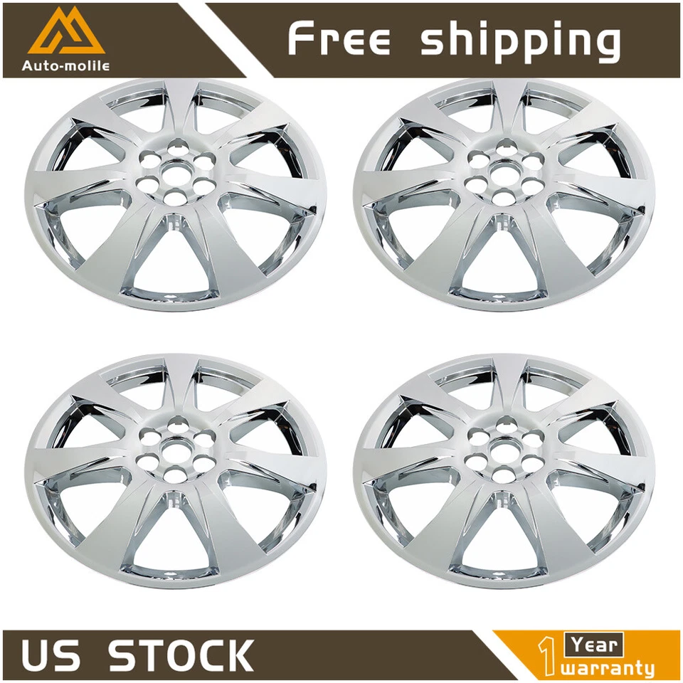 For 2010 2011 2012 2013 Cadillac SRX 20" Chrome Clad Wheel Covers Set of 4 - Image 2 of 4