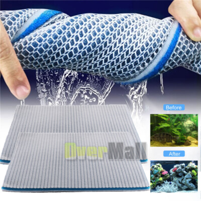 Aquarium filter cotton 8 layers density super filtering effect For Fish Tank US