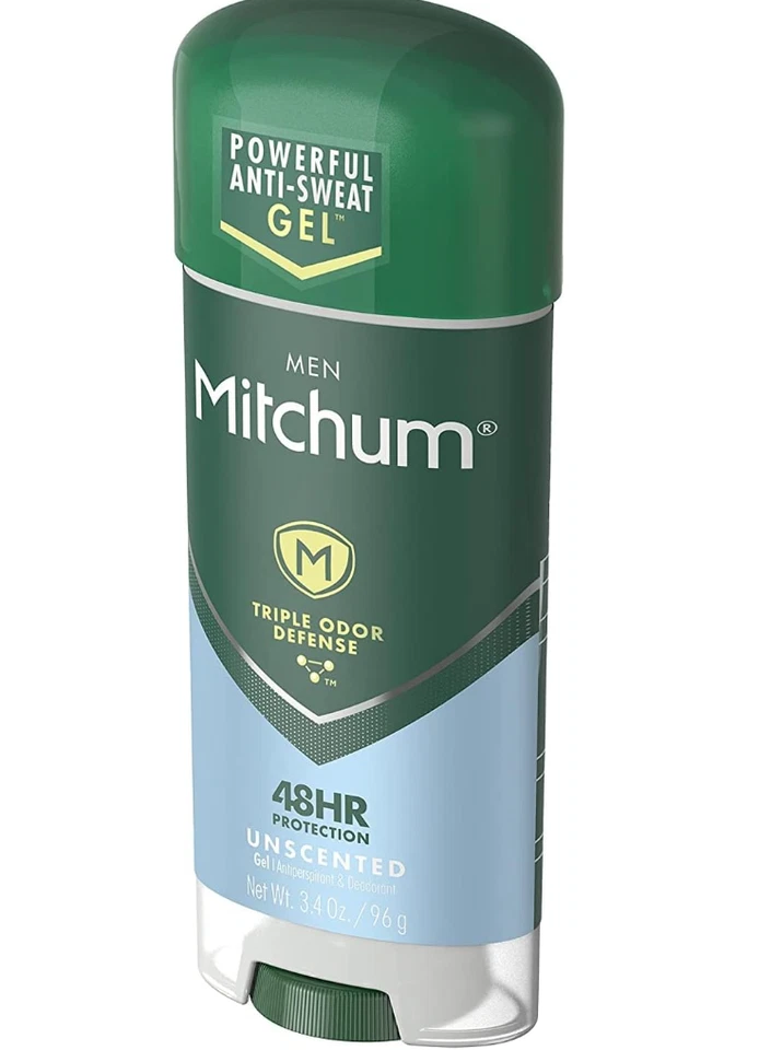 Mitchum Advanced Control Gel Sin Perfume, Antitranspirante Desodarante 3.4 OZ Paquete 5 Foto 3 de 4