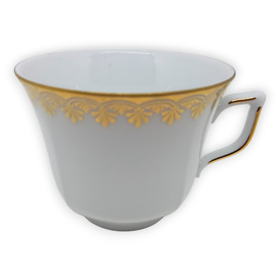 Kaffeetasse Tasse Winterling Golddekor Marktleuthen Bavaria Dekor Gold Bordüre