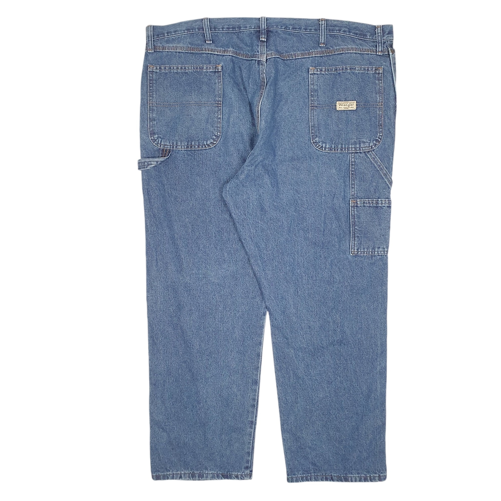 WRANGLER Jeans Loose Fit Blue Denim Trousers Carpenter Pants Workwear W44 L30 image 3