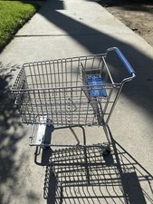Vintage Dreamkeeper Mini Toy shopping cart approx 12" Blue Handle and Seat