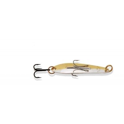 Williams Ice Jig Fishing Lure - Silver & Gold Nu-wrinkle - J50HN - 2-1/4'' Long