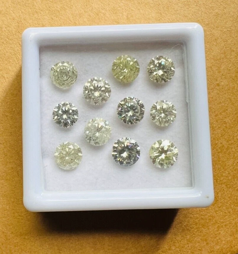 10 Pcs Round Cut Loose Lab-Grown Polished Moissanite Gemstone 10 Carat - Image 4 of 4