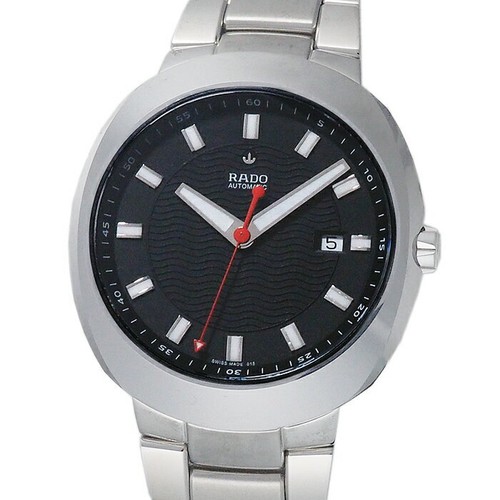 RADO D-Star R15938153 Black Silver SS Men's Automatic Used Watch