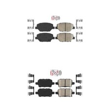 For Chevrolet Equinox Buick AmeriBRAKES Front Rear Ceramic Disc Brake Pads Kit 