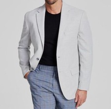 Tommy Hilfiger Men's Gray Modern-Fit Weave Sport Coat Jacket Size 42L