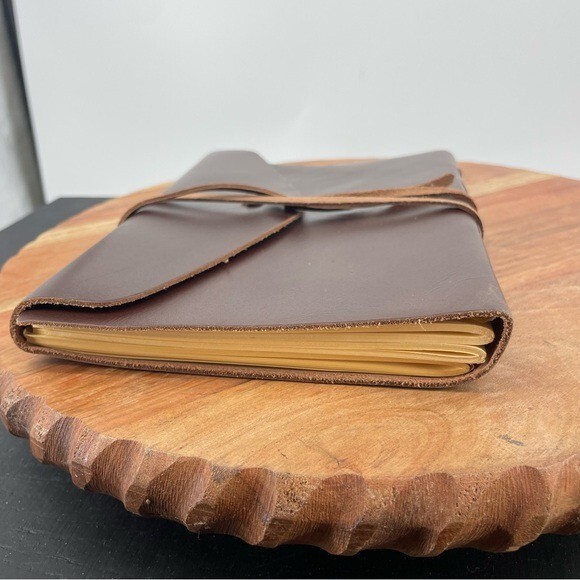 Barnes & Noble Bombay Large Leather Journal w/Tie 6x 8.5 inches eBay