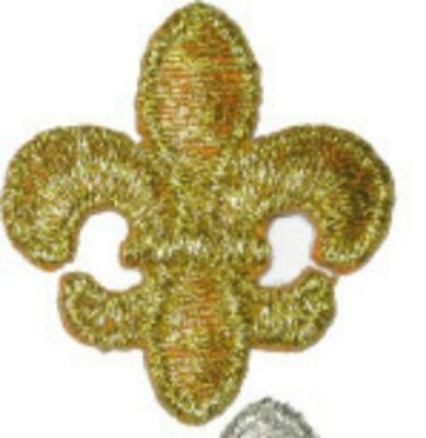 IRON ON PATCH - FLEUR DE LYS 1 3/16'' select color FREE SHIPPING