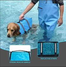 Dog Life Jacket, Reflective Adjustable Safety Vest for Swimming Pet Pets Dogs