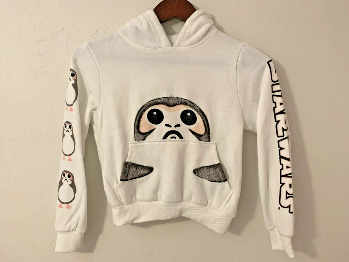 White clearance furry hoodie