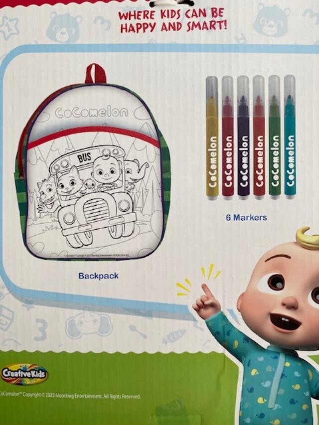 Color Your Own Backpack 3+ Years eBay
