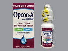 Bausch  Lomb Opcon-A Antihistamine and Redness Reliever Eye Drops 0.5 OZ