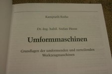Książka specjalistyczna Maszyny do formowania Technika formowania Prasy Maszyny do obróbki blach