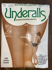 NOS Underalls 1981 Style 320 Vintage Pantyhose  Panties Suntan A-B Open