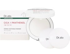 Dr.ato Talc-Free Baby Powder with Puff, Soothing Relief, Rash Prevention, with C