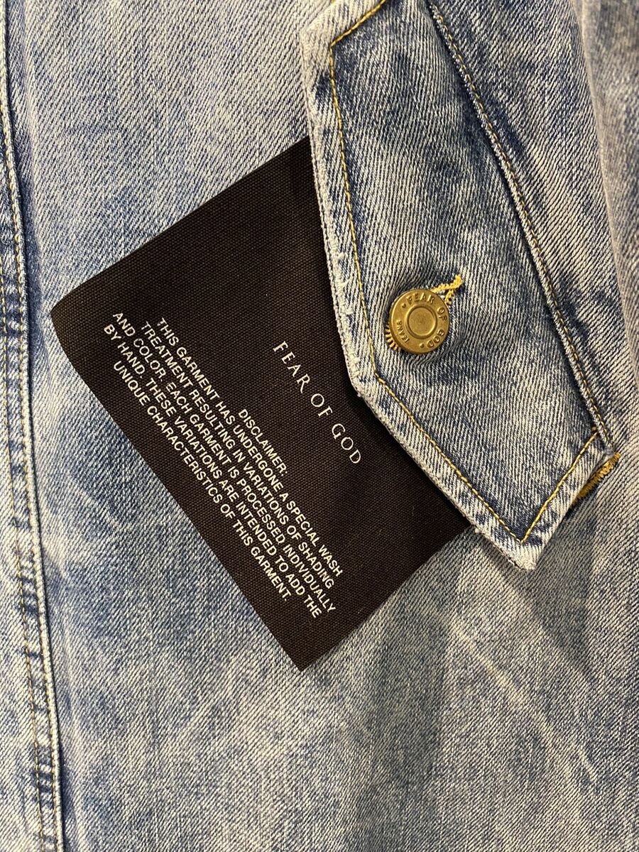 Fear of God Selvedge Denim Holy Water Alpaca Deck Coat | eBay Fear of God Selvedge Denim Holy Water Alpaca Deck Coat | eBay