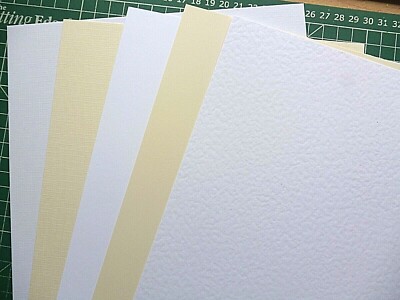 A4 textured Card / Linen / Hammer / Smooth / Ivory / White 300gsm High ...