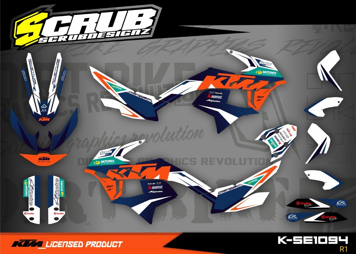 2019-2022 KTM 790 890 Adventure R/S Graphics Decals Stickers Kit