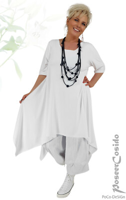 PoCo LAGENLOOK Top Tunica Maglia Lunga Abito L XL XXL XXXL 44 46 48 50 - Foto 4