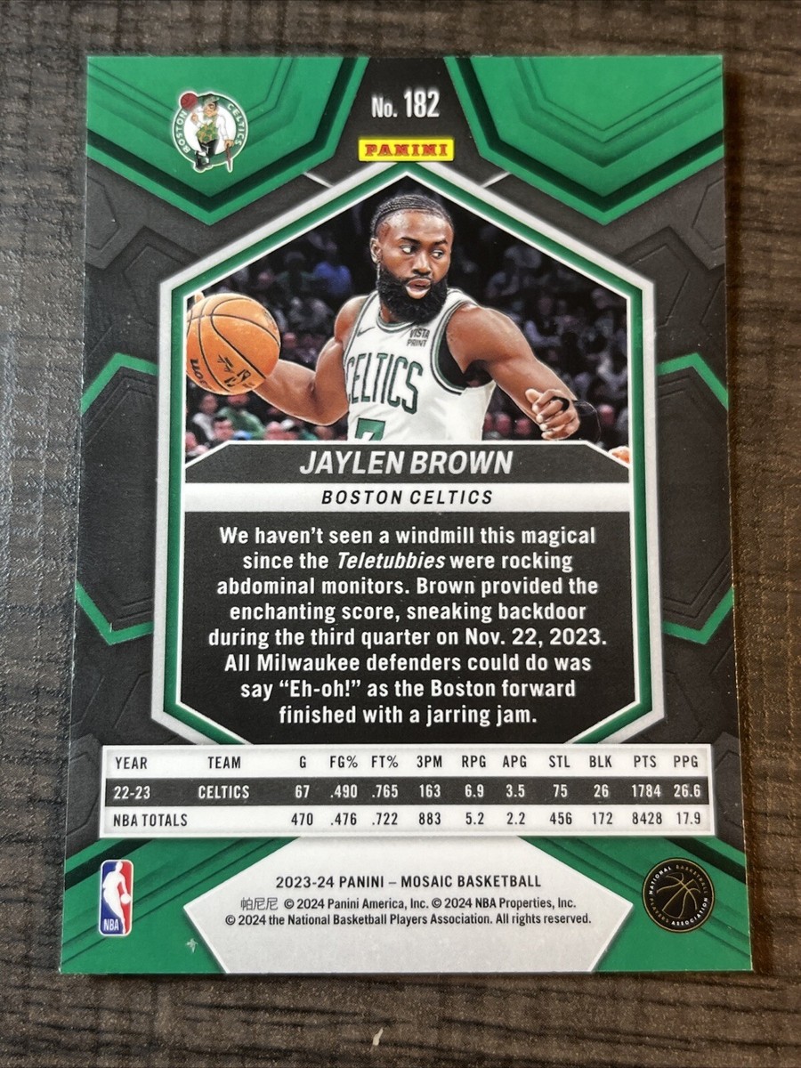2023-24 Panini Mosaic Jaylen Brown Celtics | eBay