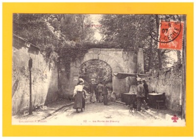 VAL FLEURY / MEUDON (92) HANDELSSTAND von POSTKARTEN vor der TÜR 1907