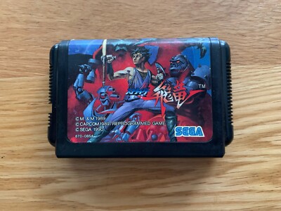 Strider Hiryu JPN SEGA MEGADRIVE Mega Drive Capcom Cart Only Arcade Classic!