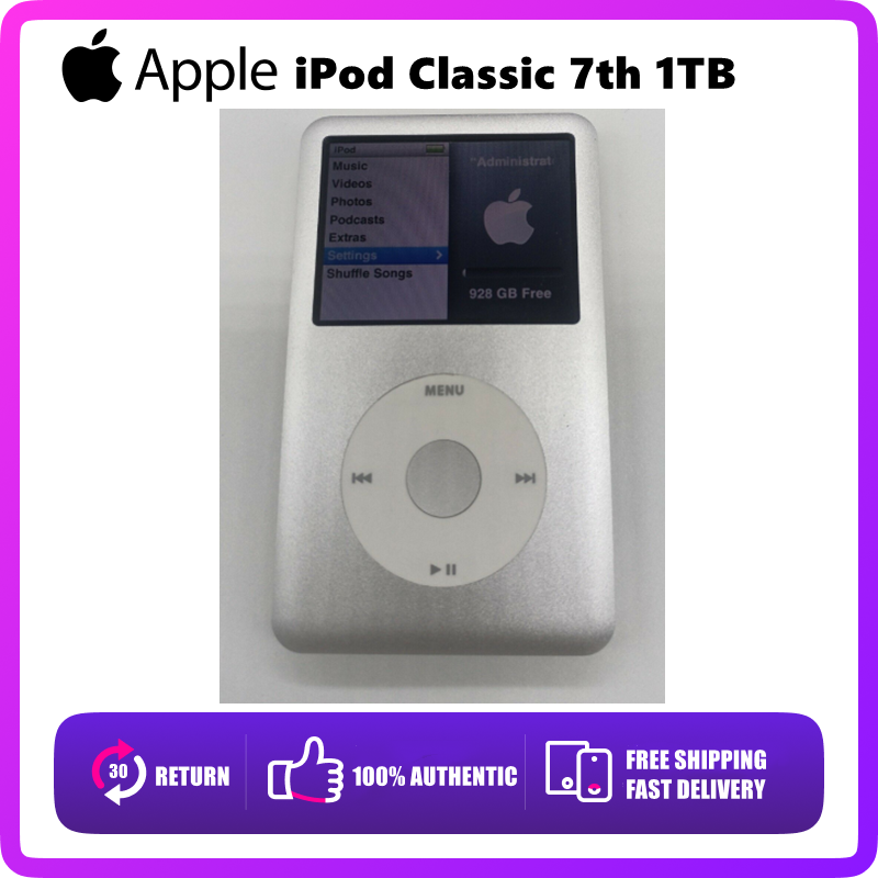 🔥NEW Apple iPod Classic 7th Generation Silver 1TB SEALED -- Best