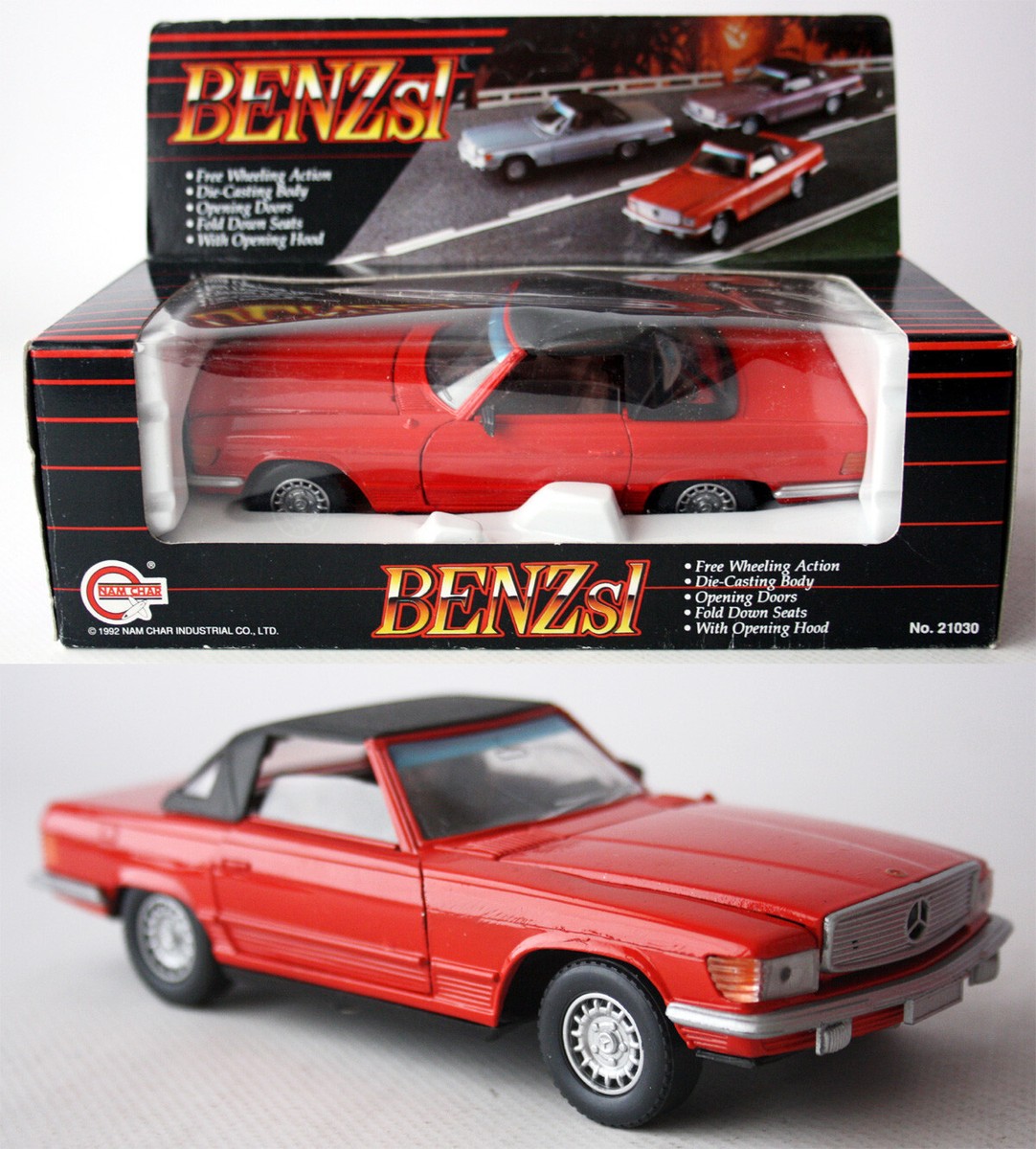 VINTAGE 1992 MERCEDES BENZ 450 SL SEL DIE CAST METAL OPENING DOORS