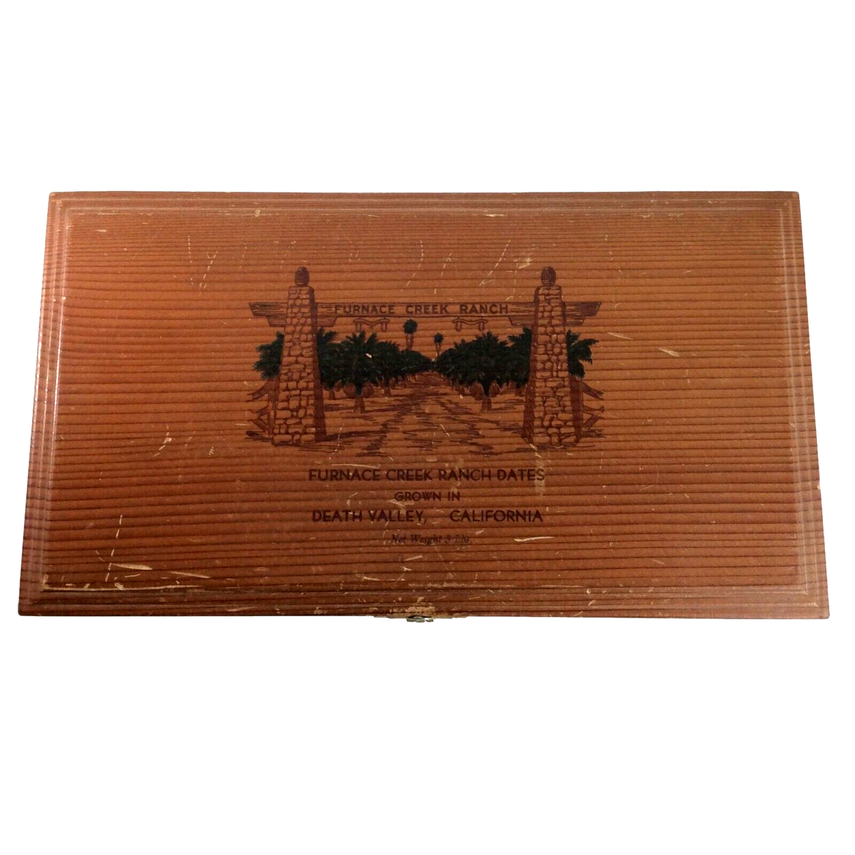 Vintage Death Valley Furnace Creek Ranch Dates Wooden Box | eBay